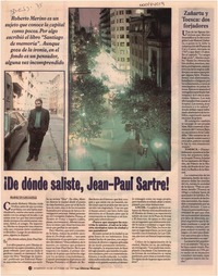 De dónde saliste, Jean-Paul Sartre! De dónde saliste, Jean-Paul Sartre!