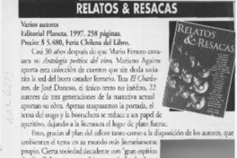 Relatos y resacas Relatos y resacas