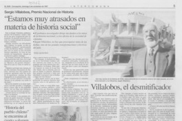 "Estamos muy atrasados en materia de historia social" "Estamos muy atrasados en materia de historia social"