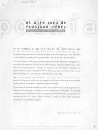 El aire puro de Floridor Pérez El aire puro de Floridor Pérez