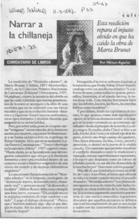 Narrar a la chillaneja Narrar a la chillaneja