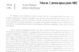 Las utopías están vigentes Las utopías están vigentes