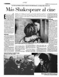Más Shakespeare al cine Más Shakespeare al cine
