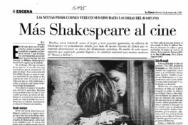 Más Shakespeare al cine Más Shakespeare al cine