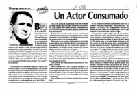 Un Actor consumado. Un Actor consumado.