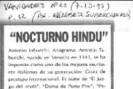 Nocturno hindú" Nocturno hindú"