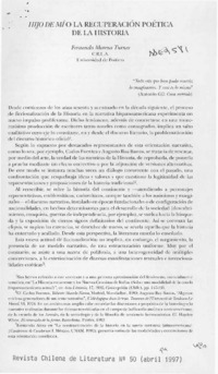 Hijo de mí o la recuperación poética de la historia Hijo de mí o la recuperación poética de la historia