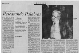 Rescatando palabras Rescatando palabras