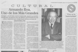 Armando Roa, uno de los más grandes Armando Roa, uno de los más grandes
