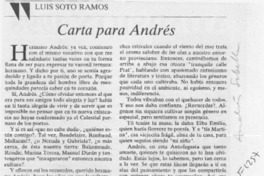 Carta para Andrés Carta para Andrés