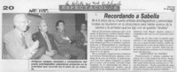 Recordando a Sabella Recordando a Sabella