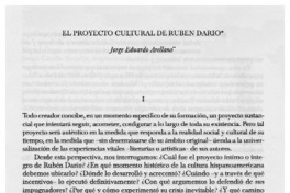 El proyecto cultural de Rubén Darío El proyecto cultural de Rubén Darío