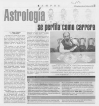 Astrología se perfila como carrera Astrología se perfila como carrera