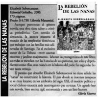 La rebelión de las nanas La rebelión de las nanas