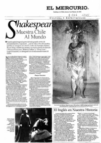 Shakespeare muestra Chile al mundo. Shakespeare muestra Chile al mundo.