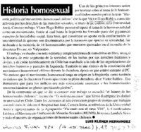 Historia homosexual Historia homosexual