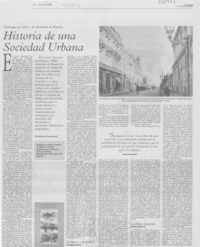 Historia de una sociedad urbana Historia de una sociedad urbana