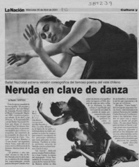 Neruda en clave de danza Neruda en clave de danza