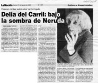 Delia del Carril, bajo la sombra de Neruda Delia del Carril, bajo la sombra de Neruda