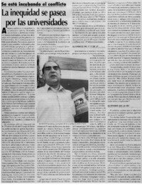 La inequidad se pasea por las universidades La inequidad se pasea por las universidades