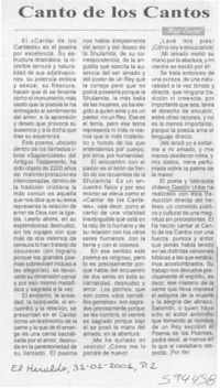 Canto de cantos Canto de cantos