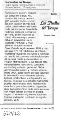 Las huellas del tiempo Las huellas del tiempo