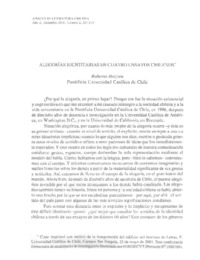 Alegorías identitarias en cuatro ensayos chilenos Alegorías identitarias en cuatro ensayos chilenos