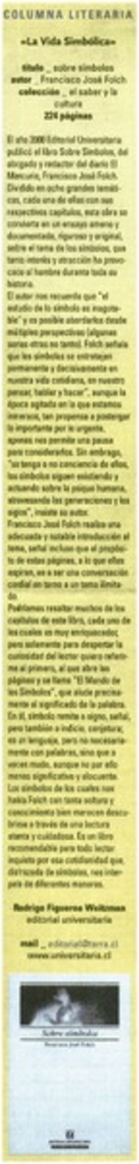 La vida simbólica La vida simbólica