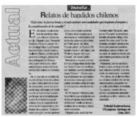 Relatos de bandidos chilenos. Relatos de bandidos chilenos.