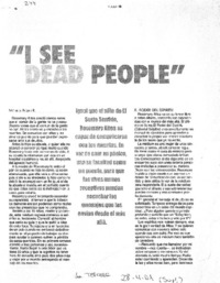 "I See dead people" "I See dead people"