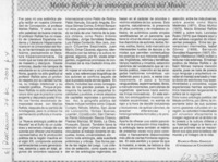 Matías Rafide y la antología poética del Maule Matías Rafide y la antología poética del Maule