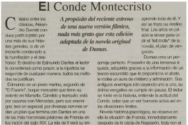El Conde Montecristo El Conde Montecristo
