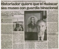 Historiador quiere que el Huáscar sea museo con guardia binacional Historiador quiere que el Huáscar sea museo con guardia binacional