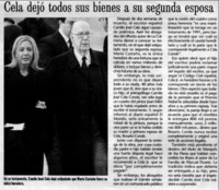 Cela dejó todos sus bienes a sus segunda esposa. Cela dejó todos sus bienes a sus segunda esposa.