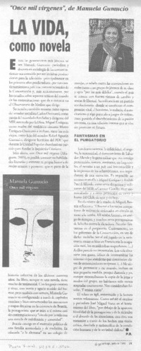 La Vida, como novela. La Vida, como novela.