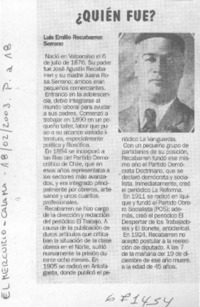 Quién fue? Quién fue?