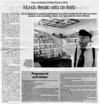 Mundo literario está de fiesta Mundo literario está de fiesta