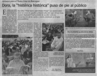 Dora, la "histérica histórica" puso de pie al público Dora, la "histérica histórica" puso de pie al público