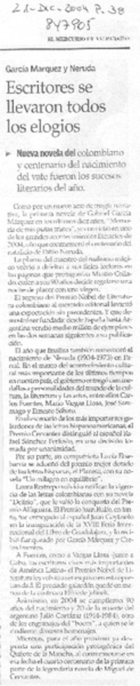 Escritores se llevaron todos los elogios Escritores se llevaron todos los elogios