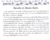 Neruda en idioma danés Neruda en idioma danés