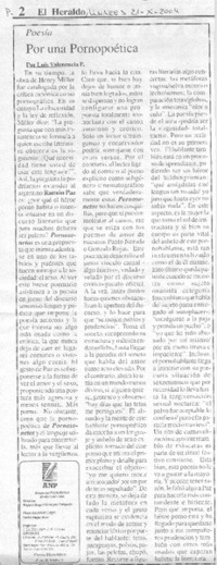 Por una pornopoética Por una pornopoética