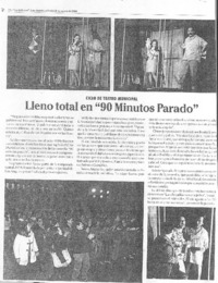 Lleno total en "90 minutos parado" Lleno total en "90 minutos parado"