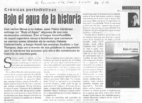 Bajo el agua de la historia Bajo el agua de la historia