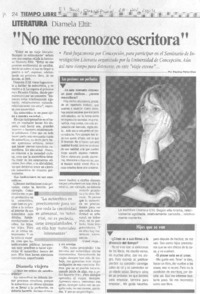 "No me reconozco escritora" (entrevistas) "No me reconozco escritora" (entrevistas)