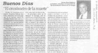 "El Cronómeto de la muerte" "El Cronómeto de la muerte"