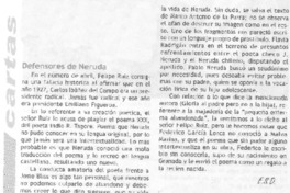 Defensores de Neruda Defensores de Neruda