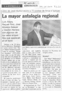 La Mayor antología regional La Mayor antología regional