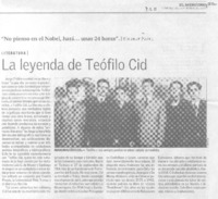 La Leyenda de Teófilo Cid. La Leyenda de Teófilo Cid.