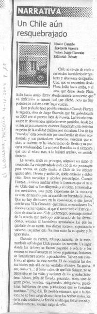 Un Chile aún resquebrajado Un Chile aún resquebrajado