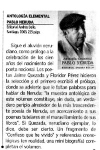 Antología elemental Antología elemental